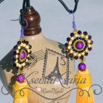 Бусы-хомут и серьги-кисти