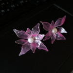 Серьги а-ля витраль