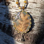 Кулон с симбирцитом "Вот и лето прошло"