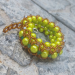 Браслет "Зеленый толстячок"