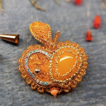 Брошь Яблочко