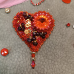 Брошь Сердечное Время