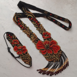 Гердан и браслет Золотая хохлома