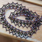 Колье темно-лиловое