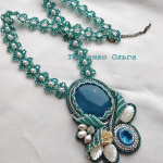 Кулон с агатом