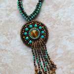 Кулон с тигровым глазом из недоделки