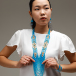 Набор из бисера выполненный в станочной технике.