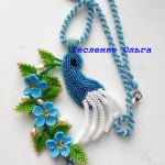 Кулон  с незабудками