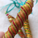 Новогодние сосульки-3(с бусинами)