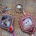 два детских брелочка Мурка-гламурка