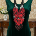 Колье, бисерное.