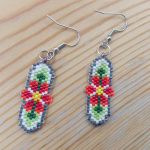 Серьги цветочные картинки