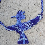 Удод в синей гамме